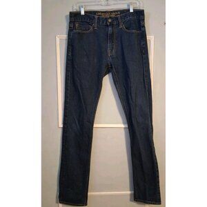 American Eagle Outfitters Men's Size 30 X 32 Slim Jeans Dark Blue Denim